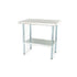 Adcraft WT-E Stainless Steel Work Table with Galvanized Undershelf