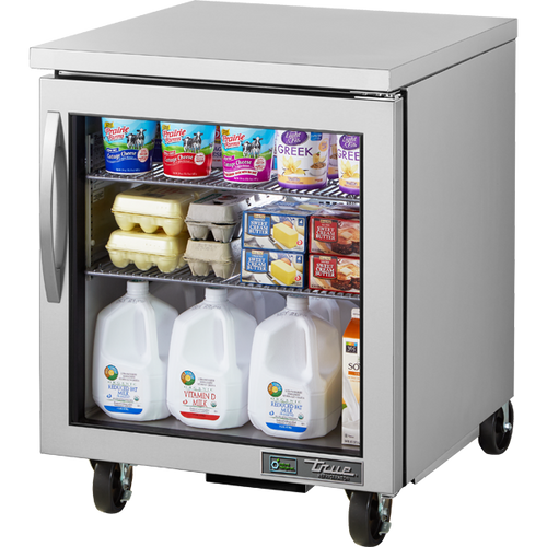 True TUC-27G-HC~FGD01 Glass Door Refrigerator with Hydrocarbon Refrigerant~Framed Glass Door Version 01