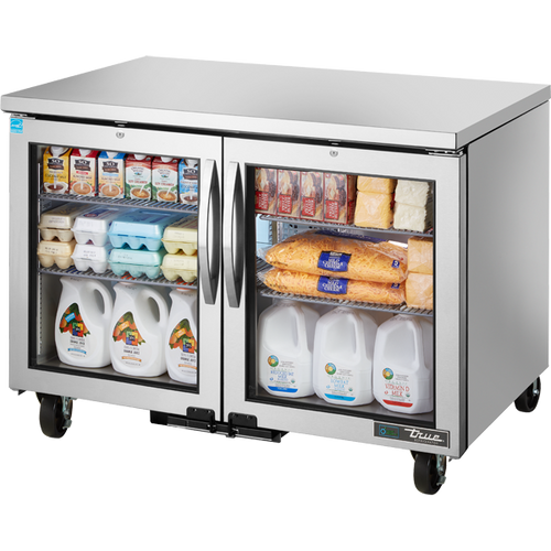 True TUC-48G-HST-HC~FGD01 Glass Door Refrigerator with with Health Safety Timer & Hydrocarbon Refrigerant~Framed Glass Door Version 01