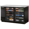 True TBB-2G-HC-LD Glass Swing Door Back Bar Cooler with LED Lighting & Hydrocarbon Refrigerant
