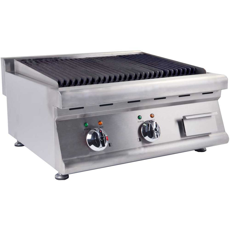 Cookline LG2-E 26-Inch Electric Lava Rock Charbroiler - 7,200W