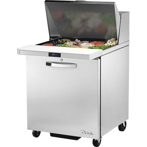 True TSSU-27-12M-B-HC~SPEC3 Mega-Top Solid Door Sandwich/Salad Unit with Hydrocarbon Refrigerant~Spec Package 3