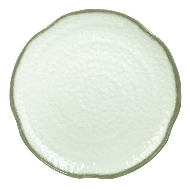 Thunder Group Melamine Western 7-1/4" Diameter x 1-1/4" Height, Lotus Shape Plate, Victoria, 1 doz
