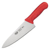 Winco KWP-80R Stäl 8" Commercial Chef's Knife with German Steel Blade & Red Handle ( Case of 6)