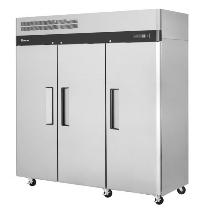 Turbo Air M3F72-3-N M3 Freezer Top Mount Reach-in Three Section With Solid Door 65.8 cu. ft.