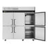 Turbo Air M3R72-6-N M3 Top Mount Reach-in Refrigerator With Self-Cleaning Condenser Device 65.6 cu. ft.