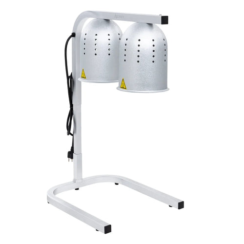 Adcraft HL-2 Dual-Bulb Freestanding Heat Lamp