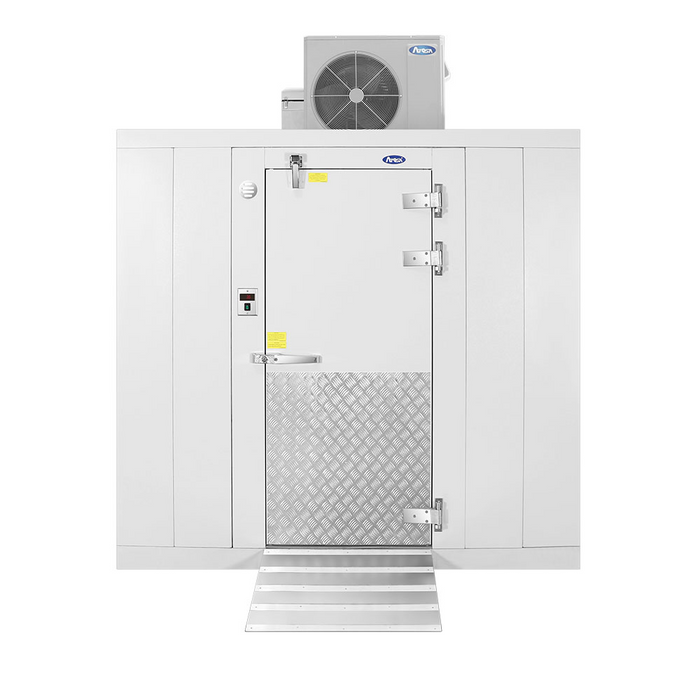 Atosa AWC0808TF-IL/IR walk-in cooler front view with white exterior