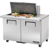 True TSSU-48-15M-B-HC Mega-Top Solid Door Sandwich/Salad Unit with Hydrocarbon Refrigerant