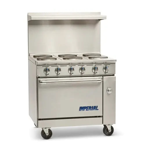 Imperial IR-6-E Restaurant Electric Range (with 6 Burner)36" -Standard oven
