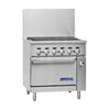 Imperial IR-24BR-XB Pro Series Gas Range 24" with Open Base & Radiant Chabroiler
