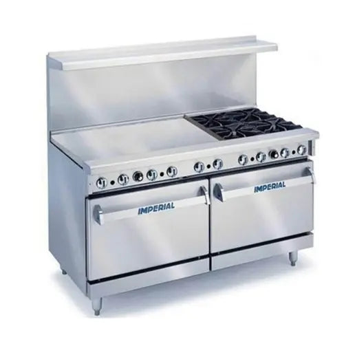 Imperial IR-4-G36-C-XB Pro Series Gas Range 60" with (4) Open Burner Base & 36" Griddle