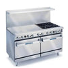 Imperial IR-4-G48-CC Pro Series Gas Range 72" with (4) Open Burner & 48" Griddle
