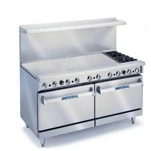 Imperial IR-2-G60-C Pro Series Gas Range 72" with (2) Open Burner & 60" Griddle
