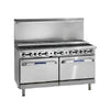 Imperial IR-12-SU Pro Series Gas Range 72" with (12) Burner Step-Up Oven Base