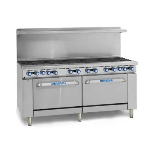 Imperial IR-12-SU-CC Pro Series Gas Range 72"with (12) Burner Step-Up Oven Base