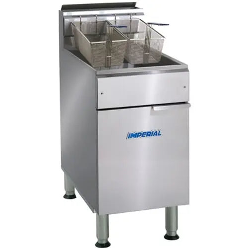Imperial IFS-75 75lb Gas Floor Model Deep Fryer - 175,000btu