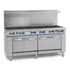 Imperial IR-12 72" Restaurant Gas Range with 12 Burner & Two Chef Depth Ovens