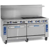 Imperial IR-6-G36 Restaurant Gas Range 72" with 6 Burner with Oven & 36" Griddle