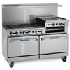 Imperial IR-6-RG24-C Gas Range 60" with 6 Burner, 1 Convection & 1 Std Ovens