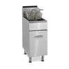 Imperial IFS-40-OP 40lb Open Pot Floor Model Gas Deep Fat Fryer With 2 Baskets