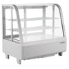 Marchia MDC100-W 27" White Countertop Refrigerated Curved Glass Display Case