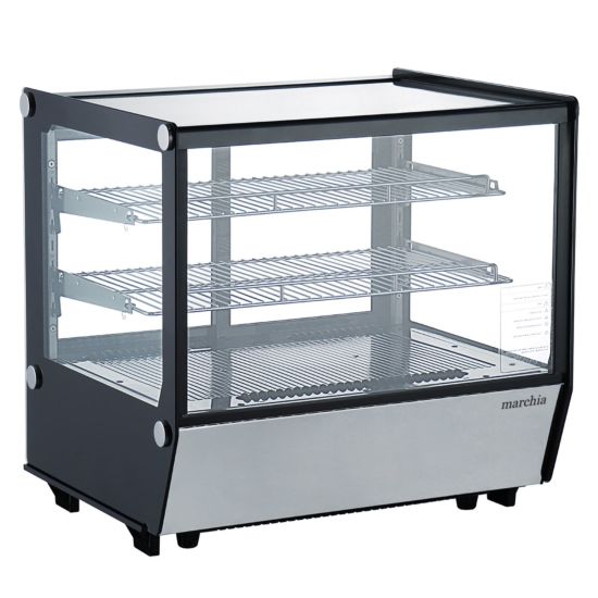 Marchia MDC120-ST countertop refrigerated straight glass display case