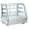 Marchia MDC121-W 28" White Countertop Refrigerated Curved Glass Display Case