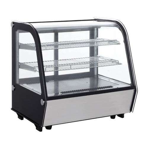 Marchia MDC121 countertop refrigerated curved glass display case