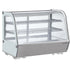 Marchia MDC161-W white countertop refrigerated curved glass display case