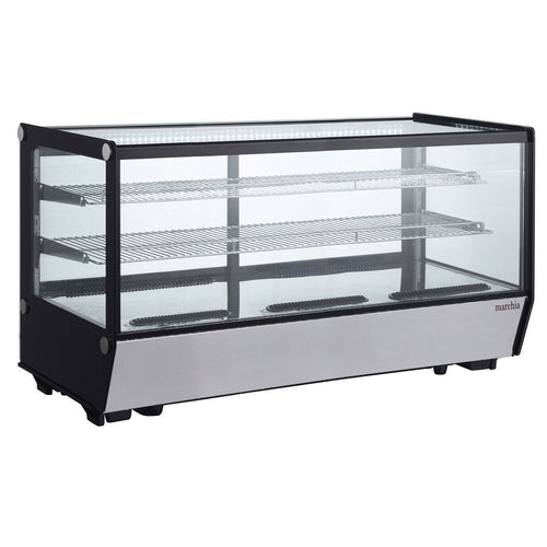 Marchia MDC260-ST countertop refrigerated straight glass display case