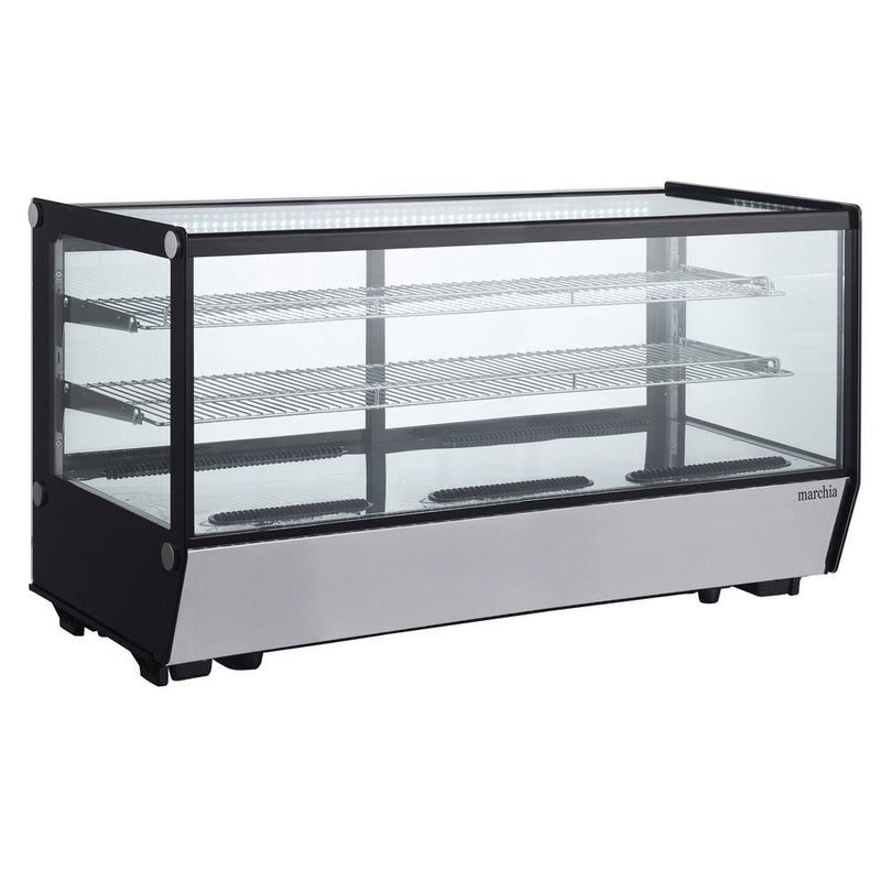 Marchia MDC260-ST countertop refrigerated straight glass display case