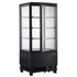 Marchia MDC78B black vertical countertop refrigerated display case
