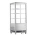 Marchia MDC78S silver vertical countertop refrigerated display case