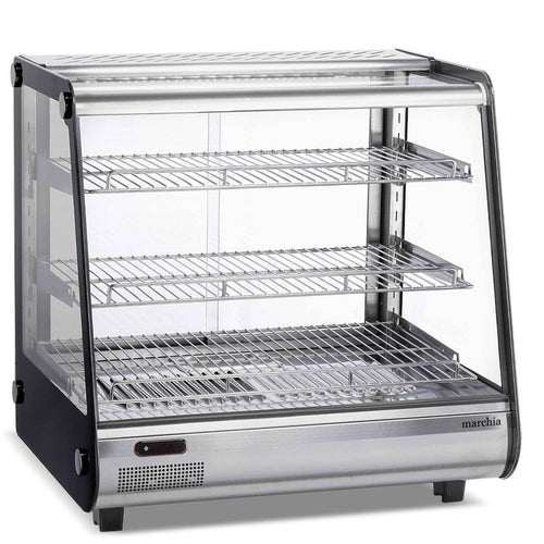 Marchia MHC121 slanted glass heated display case