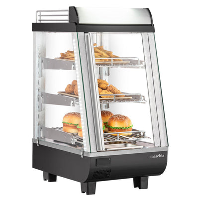 Marchia MHCC76 black heated display case