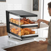 Marchia MHW65 24" Full-Service Slanted Countertop Heated Display Merchandiser