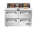 Migali C-SP60-16-D-HC 60" Sandwich Prep Table with Drawers – 16 Pan Capacity
