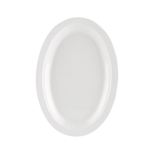 CAC Chinaware Maxwell-Narrow Rim Oval Platter N.R. 9-3/4"