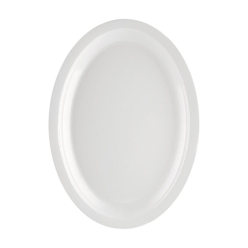 CAC Chinaware Maxwell-Narrow Rim Oval Platter N.R. 13-1/4"