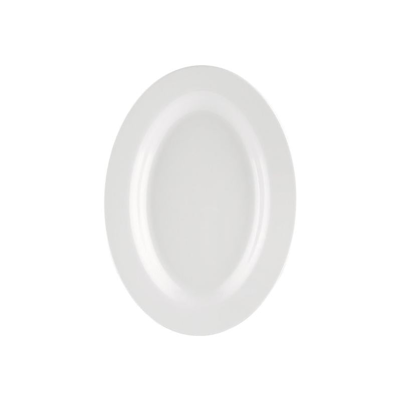 CAC Chinaware Maxwell-Rolled Edge Oval Platter R.E. 11-1/2"