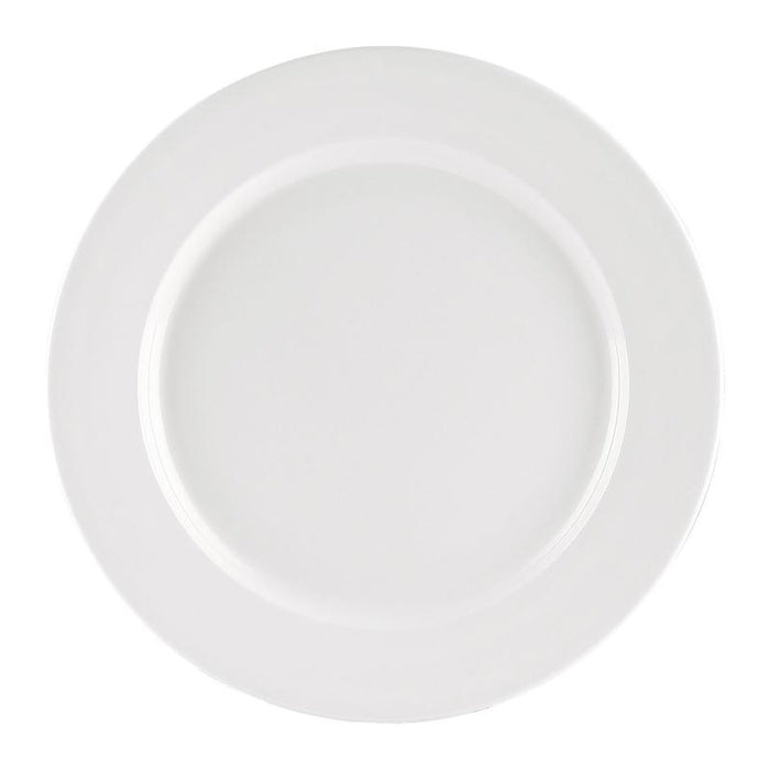 CAC Chinaware Maxwell-Rolled Edge Plate R.E. 12"