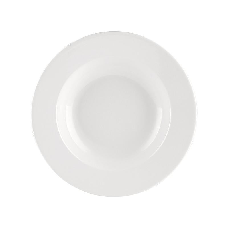 CAC Chinaware Maxwell-Rolled Edge Rim Soup Plate 10oz 9"