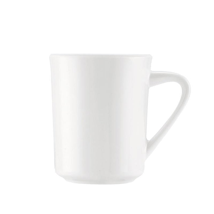 CAC Chinaware Maxwell-Rolled Edge Sierra Mug White 8oz 3"