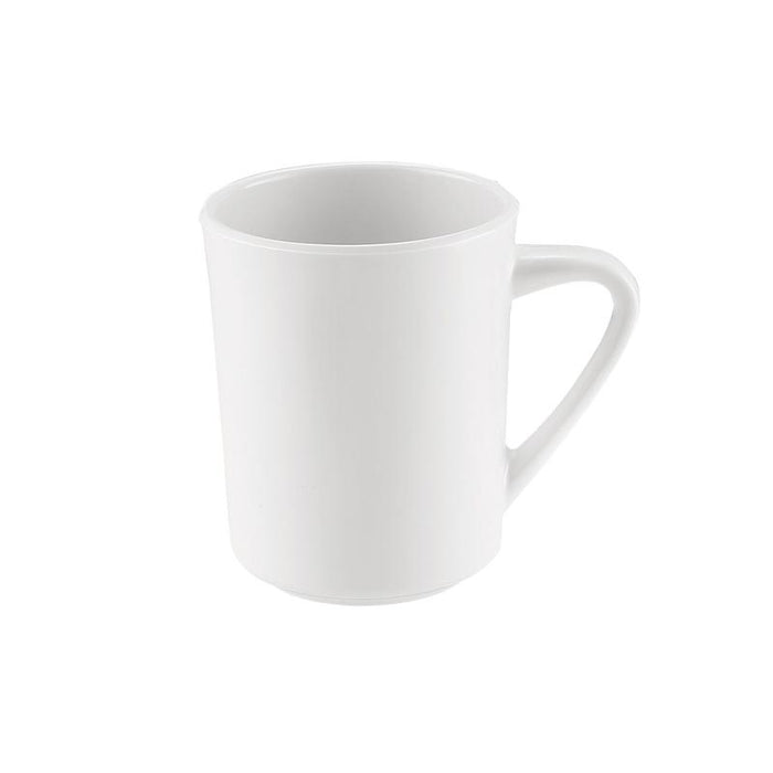 CAC Chinaware Maxwell-Rolled Edge Sierra Mug White 8oz 3"