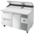 True TPP-AT-60D-2-HC~SPEC3 Solid Door & Drawers Pizza Prep Table with Angled Top and Hydrocarbon Refrigerant~Spec Package 3