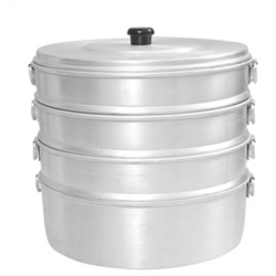 Momo Steamer Aluminum with  4 Compartments