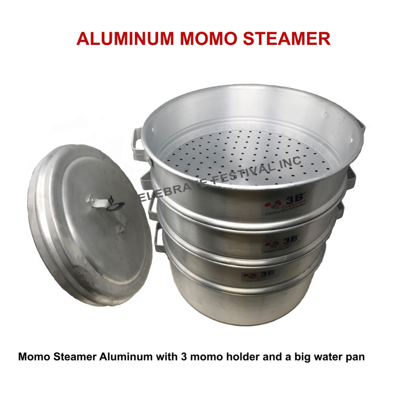 Momo Steamer Aluminum with 4 Compartments