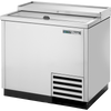 True TD-36-12-S-HC Solid Slide Lid Stainless Steel Deep Well Horizontal Bottle Cooler with Hydrocarbon Refrigerant