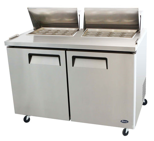 ATOSA MSF8307GR-NTCV — 60″ Refrigerated Mega Top Sandwich Prep. Table with Night Covers